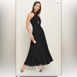 REFORMATION Elegant Black Evening Gown